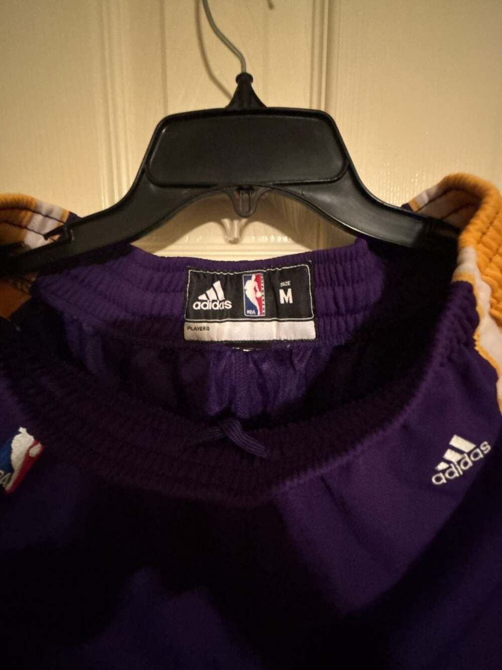Adidas Los Angeles Lakers NBA Performance Basketball Shorts - Purple/Gold, Size